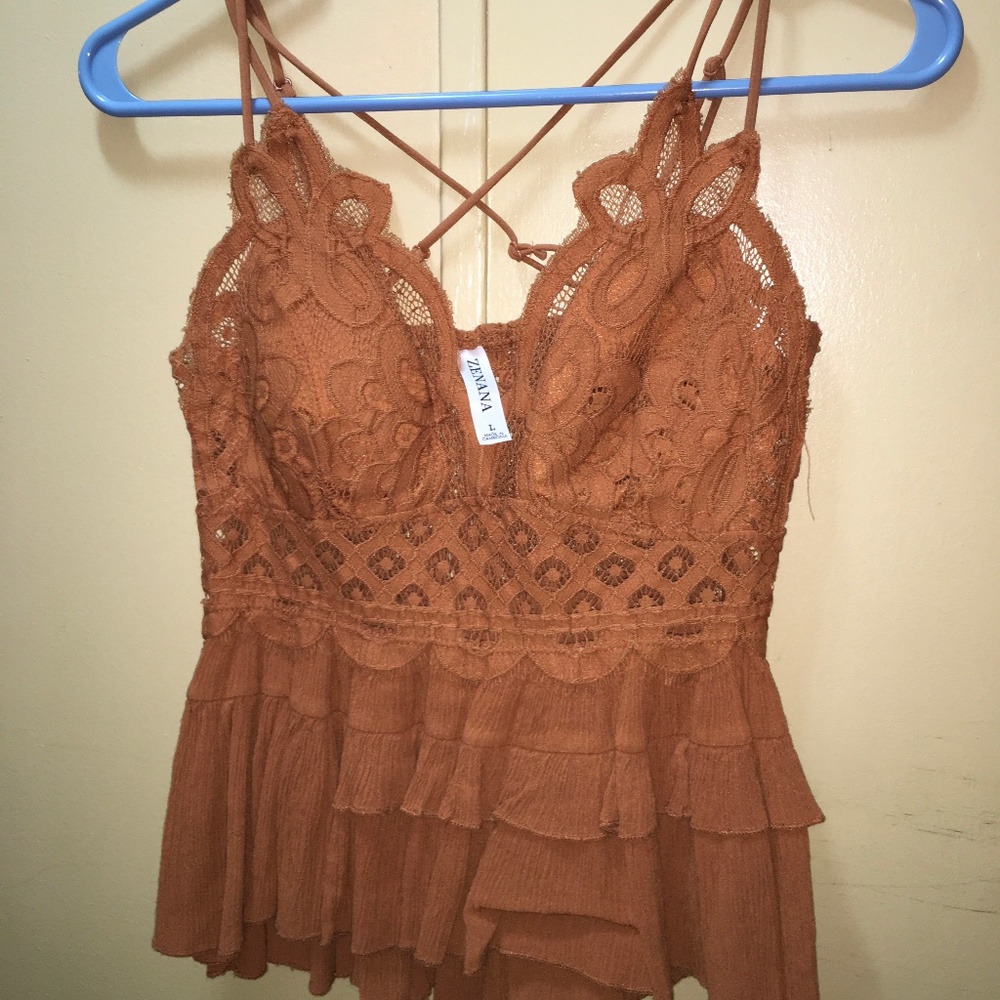 Size large , color brown